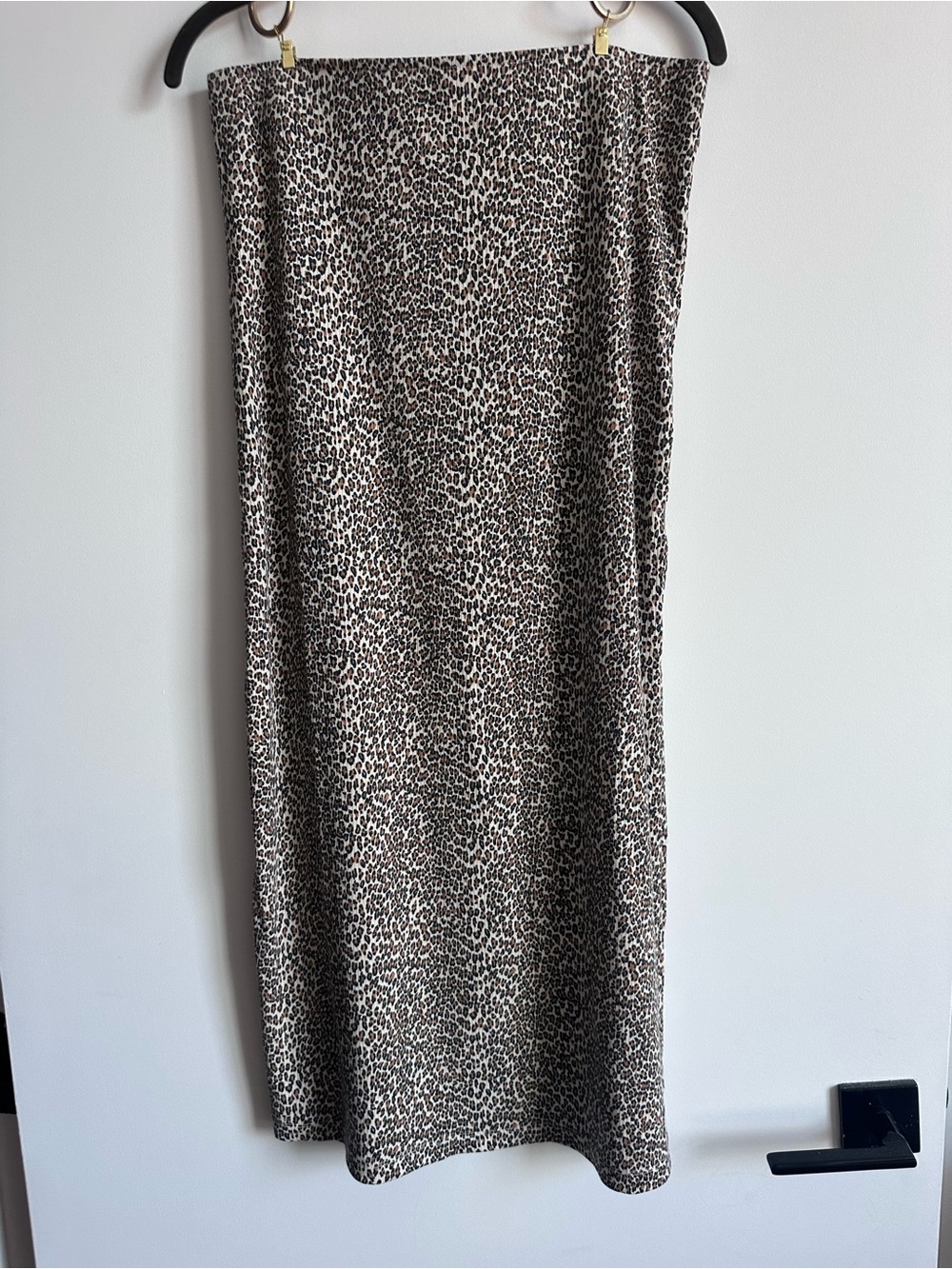 American Eagle Outfitters Leopard Print Midi Skirt - Brown and Black